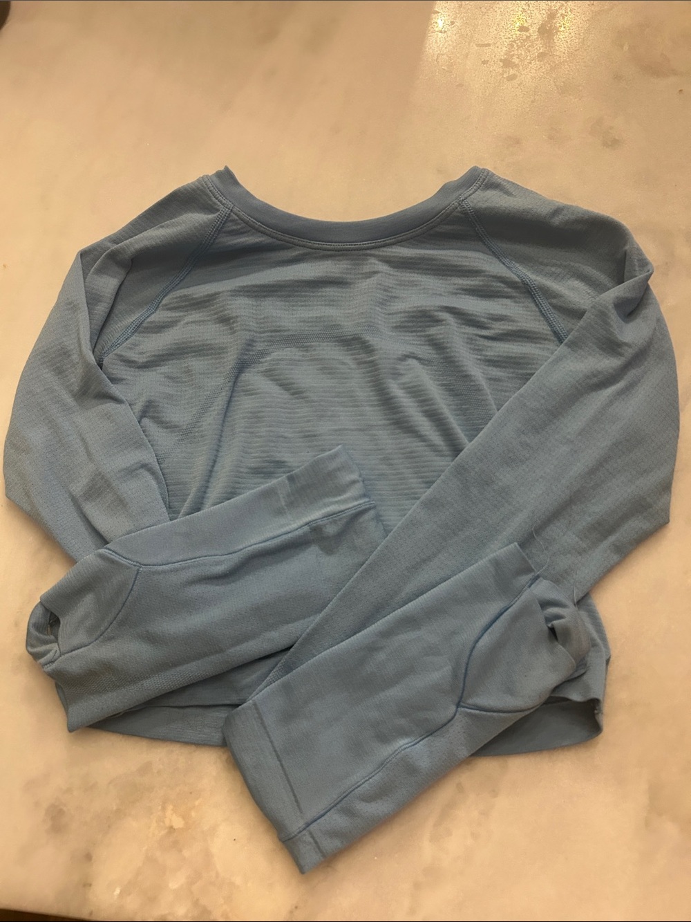 lululemon athletica Light Blue Long Sleeve Top
